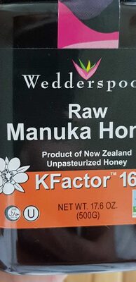 Raw Monofloral Manuka Honey Kfactor 16