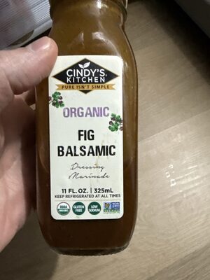 Fig Balsamic Organic Dressing Marinade, Fig Balsamic