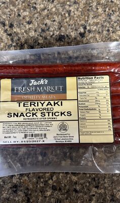 Teriyaki Flavored Snack Sticks, Teriyaki