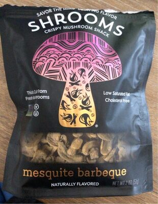 Mesquite Barbeque Plant-Based Mushroom Crisps, Mesquite Barbeque