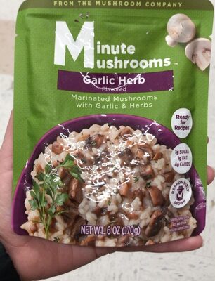 Garlic Herb Snacking Mushrooms, Garlic Herb