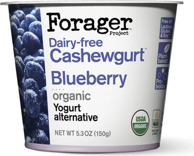 Blueberry Organic Dairy-Free Probiotic Cashewmilk Yogurt Plant-Based Yogurt Alternative, Blueberry