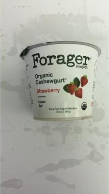 Strawberry Organic Dairy-Free Probiotic Cashewmilk Yogurt Plant-Based Yogurt Alternative, Strawberry