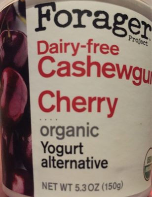Cherry Organic Dairy-Free Probiotic Cashewmilk Yogurt Plant-Based Yogurt Alternative, Cherry