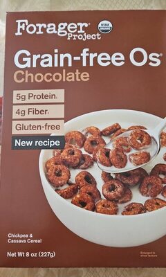 Chocolate Organic Grain-Free Os Toasted Cassava Cereal With Plant Protein, Chocolate