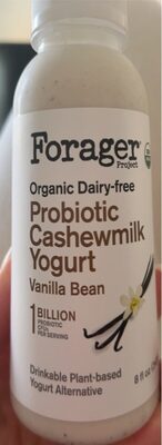 Vanilla Bean Organic Dairy-Free Probiotic Cashewmilk Yogurt Plant-Based Yogurt Alternative, Vanilla Bean