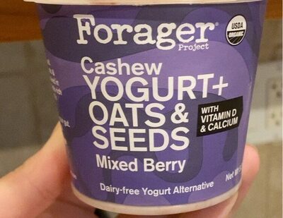 Cashew Yogurt + Oats & Seeds Mixed Berry Dairy-Free Yogurt, Cashew Yogurt + Oats & Seeds Mixed Berry