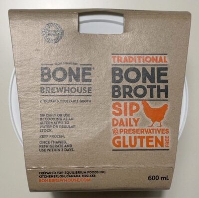 Traditional Chicken & Vegetable Bone Broth, Traditional