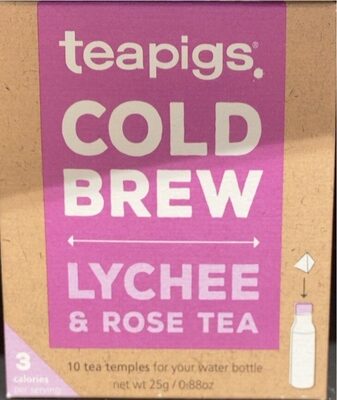 Lychee & Rose Cold Brew Tea Temples, Lychee & Rose