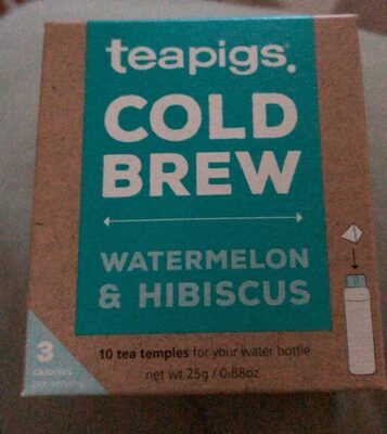 Watermelon & Hibiscus Cold Brew Tea Temples, Watermelon & Hibiscus