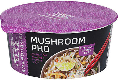 Mushroom Vietnamese Pho Delicious Rice Noodle Soup Bowl, Mushroom Vietnamese Pho