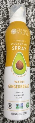 Gingerbread Infused Avocado Oil Spray, Gingerbread