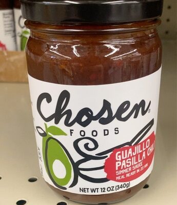 Guajillo Pasilla Chili Simmer Sauce, Guajillo Pasilla Chili