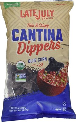 Organic Blue Corn Dippers Tortilla Chips