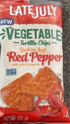 Beat The Heat Red Pepper With Chia & Chipotle Vegetable Tortilla Chips, Beat The Heat Red Pepper