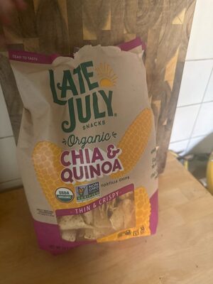 Late July Chia & Quinoa Organic Tortilla Chips, 10.1 Oz Bag