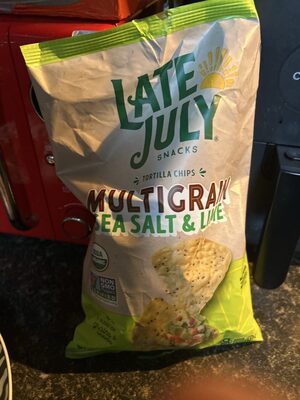 Late July Multigrain Sea Salt & Lime Organic Tortilla Chips, 7.5 Oz Bag