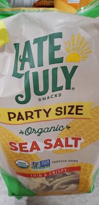 Late July Sea Salt Organic Tortilla Chips, 14.75 Oz Bag