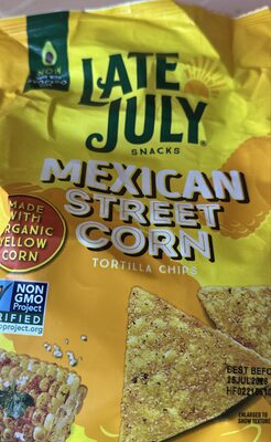 LATE JULY Snacks Mexican Street Corn Tortilla Chips, 6 Oz Bag