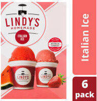 Watermelon Strawberry Classic Combo Italian Ice, Watermelon Strawberry