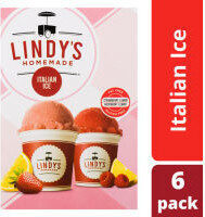 Berry/Lemon Combo Italian Ice, Strawberry Lemon, Raspberry Lemon