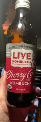 Cherry Cola Sparkling Probiotic Tea Kombucha, Cherry Cola