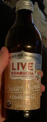Luscious Cream Sparkling Probiotic Kombucha, Luscious Cream
