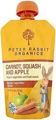 Apple, Carrot & Squash Organic Fruit & Vegetable Puree, Apple, Carrot & Squash