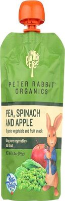 Apple, Pea & Spinach Organic Fruit & Vegetable Puree, Apple, Pea & Spinach