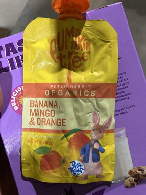 Banana, Mango & Orange Organic Fruit Puree, Banana, Mango & Orange