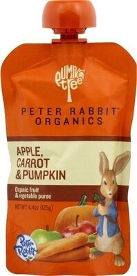 Apple, Carrot & Pumpkin Organic Fruit & Vegetable Puree, Apple, Carrot & Pumpkin