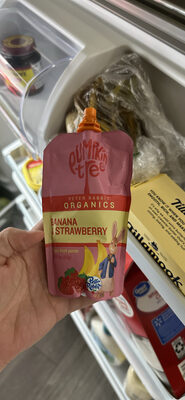 Banana & Strawberry Organic Fruit Puree, Banana & Strawberry