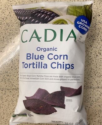 Blue Corn Organic Tortilla Chips, Blue Corn