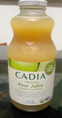 Pear Organic Juice, Pear