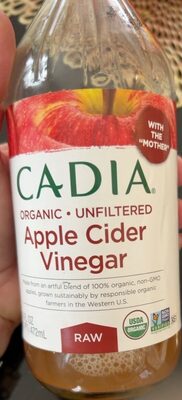 Apple Cider Organic Unfiltered Vinegar, Apple Cider