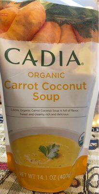 Organic Carrot Coconut Soup, Carrot Coconut