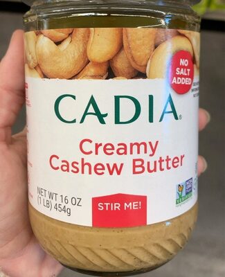 No Salt Added Stir Me Cashew Butter