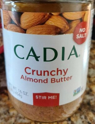 Crunchy No Salt Added Stir Me Almond Butter, Crunchy