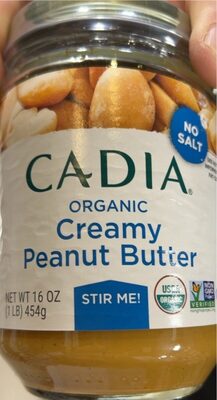 Creamy Organic No Salt Added Stir Me Peanut Butter, Creamy