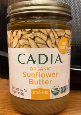 Organic No Salt Added Stir Me Sunflower Butter