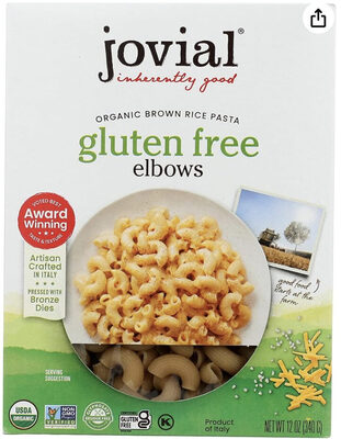 Organic Gluten Free Brown Rice Pasta, Elbows