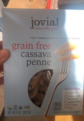 Grain Free Organic Gluten Free Pasta, Cassava Penne