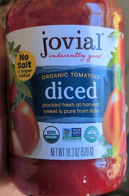 100% Organic Diced Tomatoes