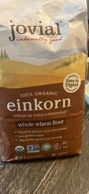 100% Organic Einkorn Whole Wheat Flour