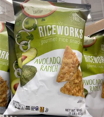 Avocado Ranch Gourmet Rice Snacks, Avocado Ranch