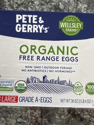 Organic Grade A Free Range Large Eggs