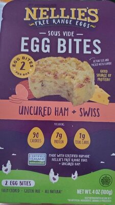 Uncured Ham + Swiss Sous Vide Egg Bites, Uncured Ham + Swiss