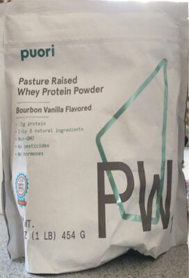Bourbon Vanilla Flavored Pw1 Pasture Raised Whey Protein Powder, Bourbon Vanilla