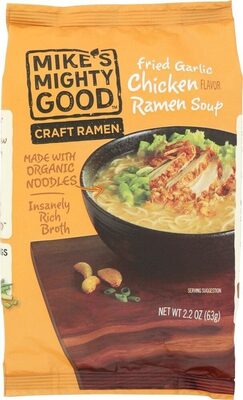 Fried Garlic Chicken Ramen Soup, Fried Garlic Chicken Ramen