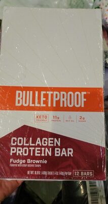 Fudge Brownie Flavored Collagen Protein Bars, Fudge Brownie